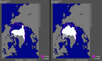 Arctic Sea Ice September 2007